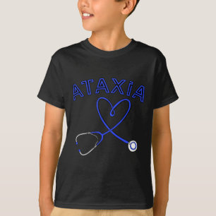 Stethoscope Nurse Neurological Hemiataxia Ribbon T-Shirt