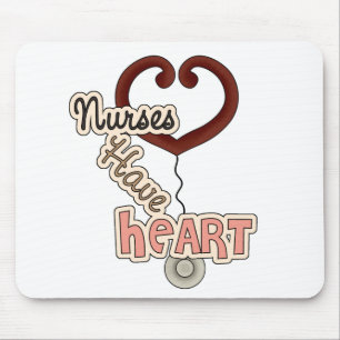 Stethoscope Nurses Have Heart T-shirts and GIfts Mouse Mat