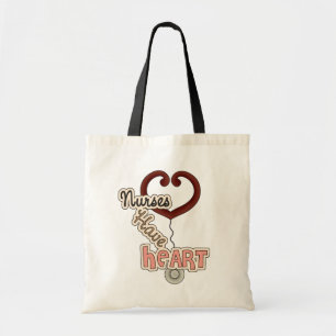 Stethoscope Nurses Have Heart T-shirts and GIfts Tote Bag