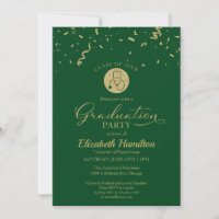 Stethoscope Nursing School Grad Party Gold Green