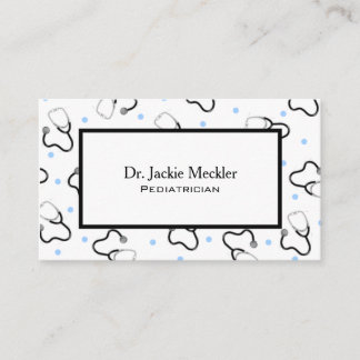 Stethoscope Paediatrician Doctor Business Card