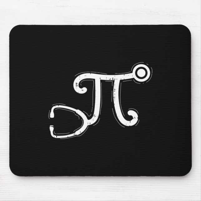 Stethoscope Pi Day Cool Math Symbols Registered Nu Mouse Mat (Front)