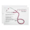 Stethoscope Red Medical School Graduation Invites