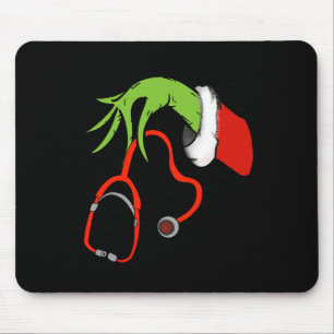 Stethoscope Santa Funny Christmas Xmas Nurse Nursi Mouse Mat