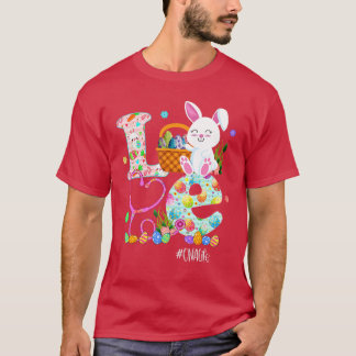 Stethoscope Scrub CNA Nurse Life Easter Day Cute B T-Shirt