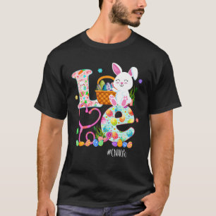 Stethoscope Scrub CNA Nurse Life Easter Day Cute B T-Shirt