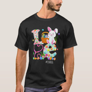 Stethoscope Scrub Cna Nurse Life Easter Day Cute B T-Shirt