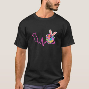 Stethoscope Scrub Life Nurse Bunny Easter Day Outf T-Shirt