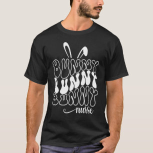 Stethoscope Scrub Nurse Life Rn Bunny Rabbit Sprin T-Shirt