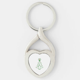 Stethoscope Tree (green) Key Ring