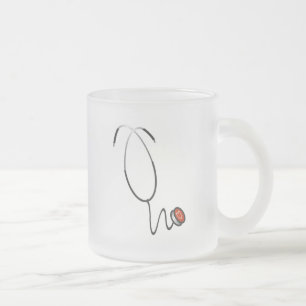 Stethoscope Tshirts and Gifts Frosted Glass Coffee Mug