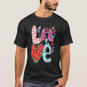 Stethoscope Valentine's Day Lung Respiratory Thera T-Shirt