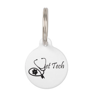 stethoscope vet tech tag