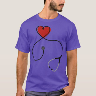 Stethoscope with heart T-Shirt
