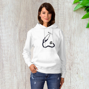 Stethoscope Womens Hoodie