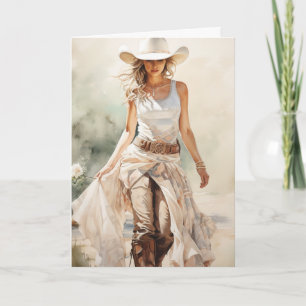 Stetson & Lace Wedding: A Bride's Story Card