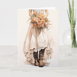 Stetson & Lace Wedding: Bouquet Bliss Card