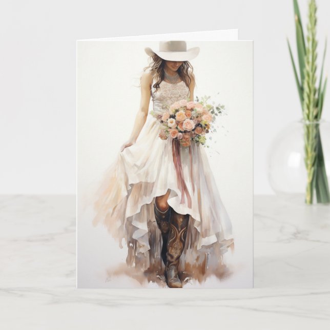 Stetson & Lace Wedding: Chasing Horizons Card (Front)