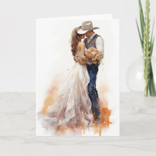 Stetson & Lace Wedding: Lassoed Hearts Card