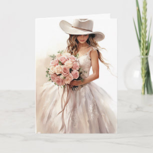 Stetson & Lace Wedding: Stetson Silhouettes Card
