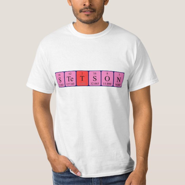Stetson periodic table name shirt (Front)