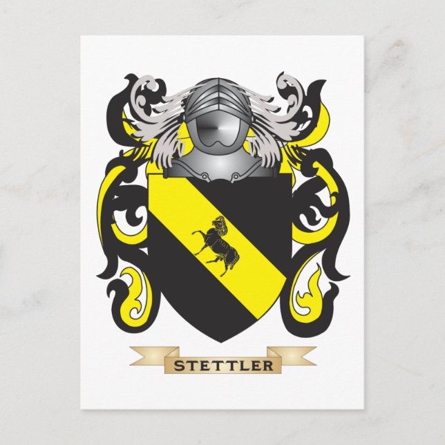 Stettler Coat of Arms (Family Crest) Postcard (Front)