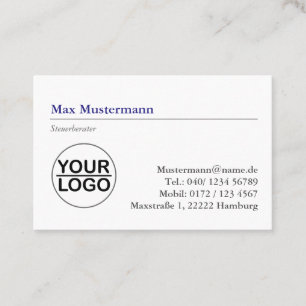 Steuerberater Logo  Visitenkarte Business Card