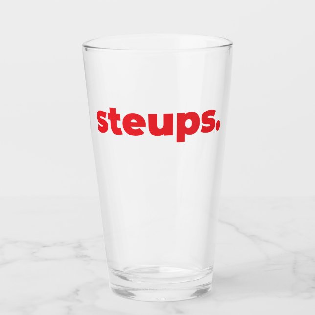 Steups Mug - Red Glass (Front)