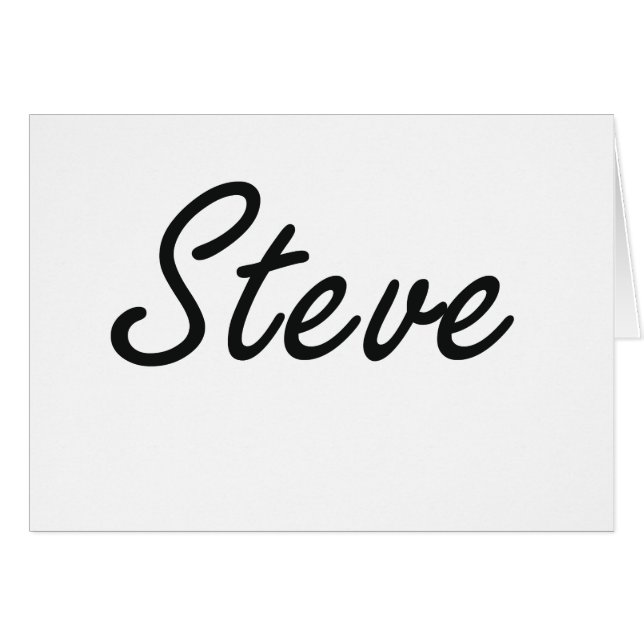 Steve Artistic Name Design (Front Horizontal)