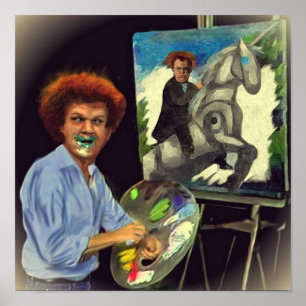 Steve Brule paints Poster