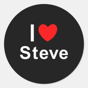 Steve Classic Round Sticker