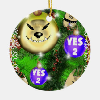 Steve fur yes! ceramic tree decoration