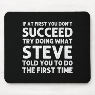 Steve Gift Name D Birthday Funny Christ  Mouse Mat