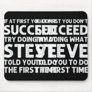 Steve Gift Name D Birthday Funny Christ T Shirt  Mouse Mat