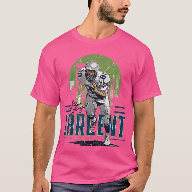 Steve Largent Player Skyline T-Shirt (Front)