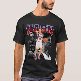 Steve Nash Phoeni Basketball Legend MVP Signature T-Shirt