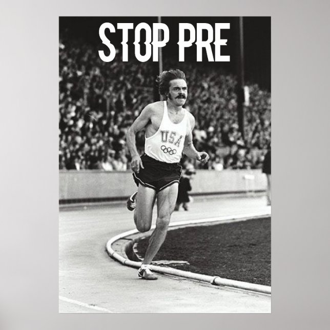 Steve Prefontaine Quote Poster (Front)