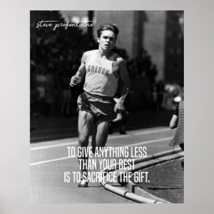 Steve Prefontaine Stop Pre Poster