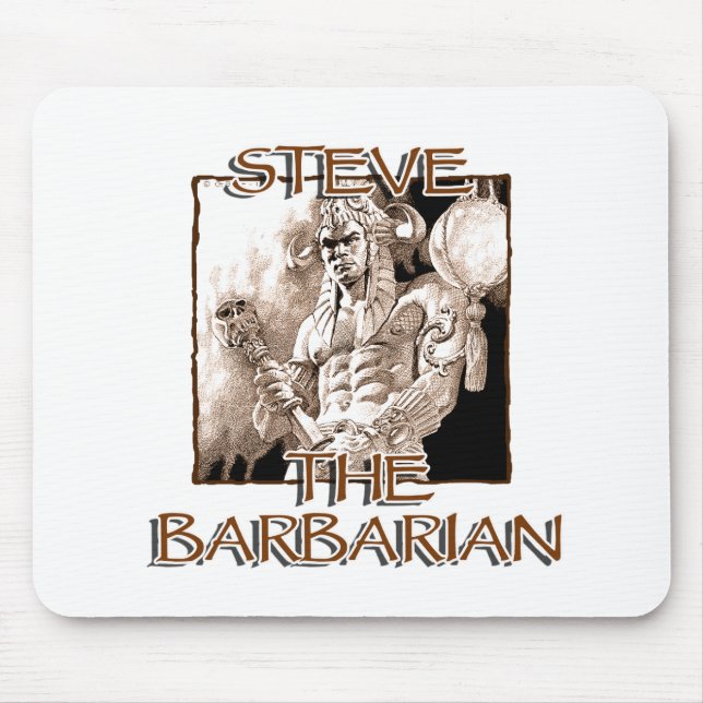 Steve The Barbarian Mouse Mat (Front)