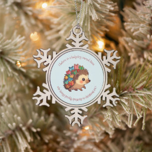 Steve The Hedgehog funny atheist Banner Ornament