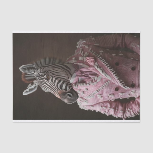 Steve the Zebra Tissue Paper (Front)