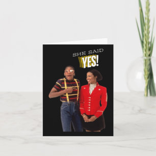 Steve Urkel Family S She Said Yes! Sticker  Card