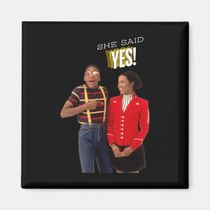 Steve Urkel Family S She Said Yes! Sticker Magnet