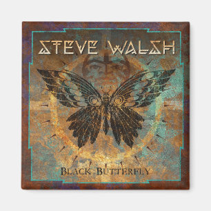 Steve Walsh Black Butterfly Magnet