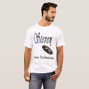 Steven, Darts Technician Logo, T-Shirt