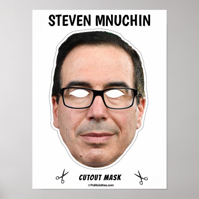 STEVEN MNUCHIN Halloween Mask Poster (Front)