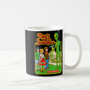 Steven Rhodes Don't Talk To Strangers Alien Retro Coffee Mug