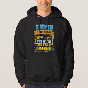 Steven The Man Myth Fix It Legend Father Day Mecha Hoodie