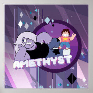 Steven Universe Amethyst Character Graphic Poster