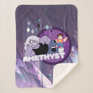 Steven Universe | Amethyst Character Graphic Sherpa Blanket